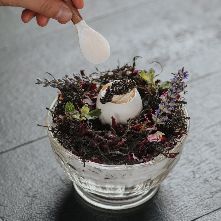 Plato del menú degustación
